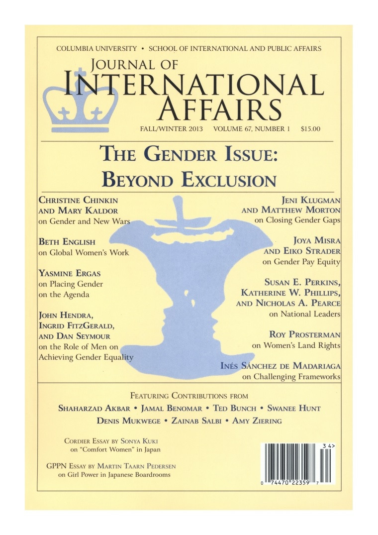 The Gender Issue Columbia Journal Of International Affairs
